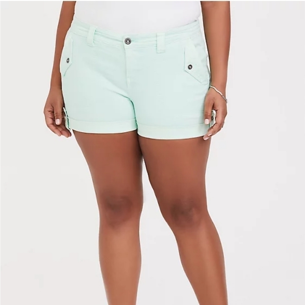 TWILL MILITARY SHORT SHORT - MINT GREEN